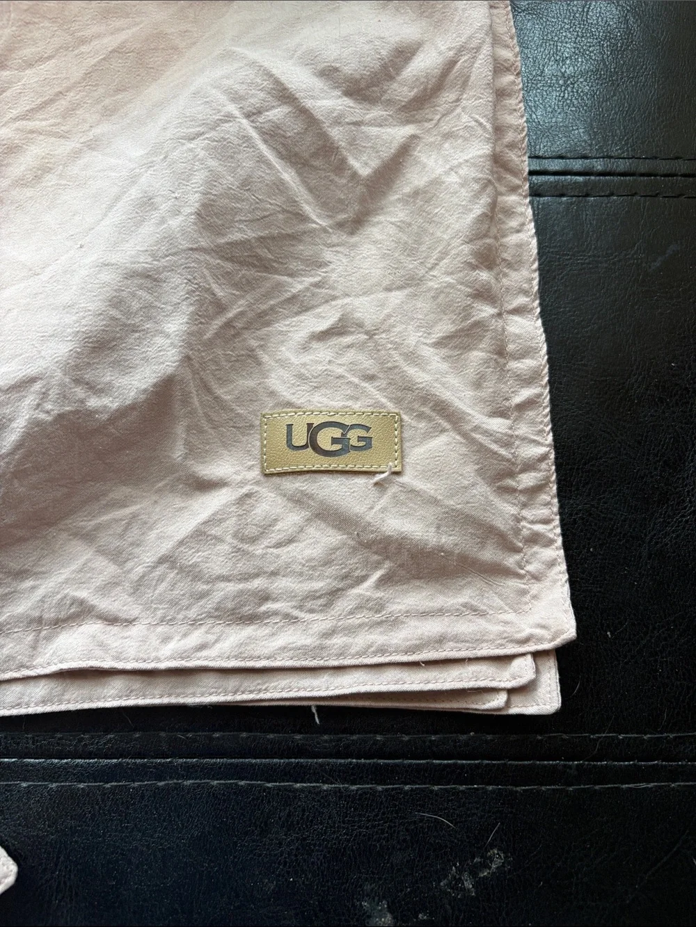 UGG Pale Pink Cotton Pillow Case
